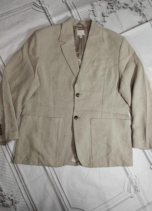 Жакет з натурального льону h&m edition