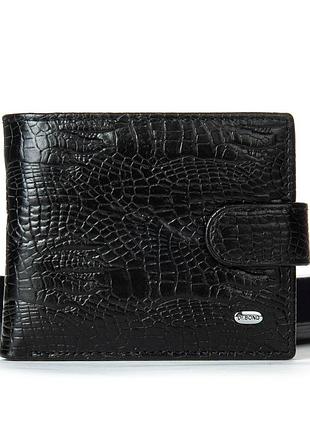 Podium кошелек classic мужской croco кожа dr. bond m3cr2 black