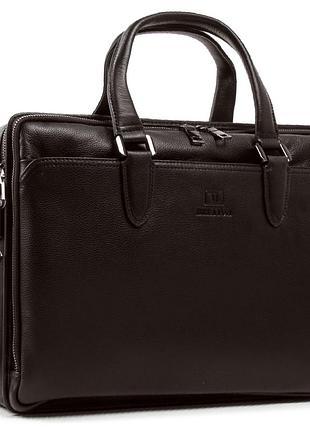 Podium сумка чоловіча портфель-шкіра bretton 411-1 brown