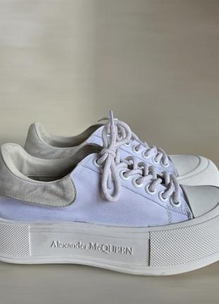 Комбинированные кеды унисекс alexander mcqueen deck plimsoll 3