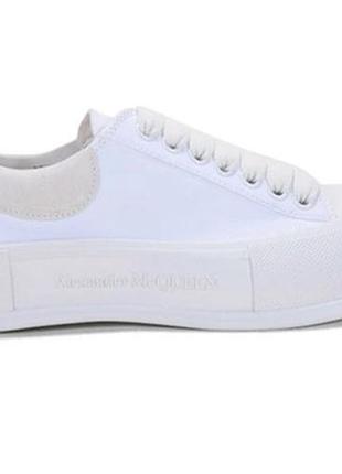 Комбинированные кеды унисекс alexander mcqueen deck plimsoll 2