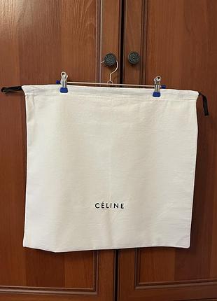 Сумка-пильник celine білий текстиль