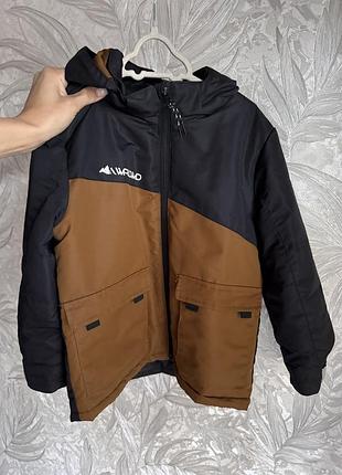 Куртка для хлопчика h&m чорно-коричнева р. 116
