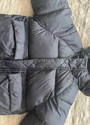 Куртка зимова zara для хлопчика, чорна