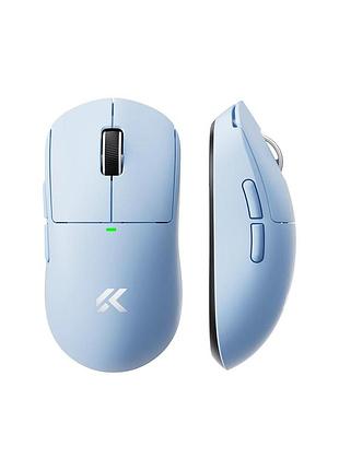 Беспроводная игровая мышь mchose a5 v3 paw3395 / 26000 dpi / 2.4g / bluetooth / blue/ голубой