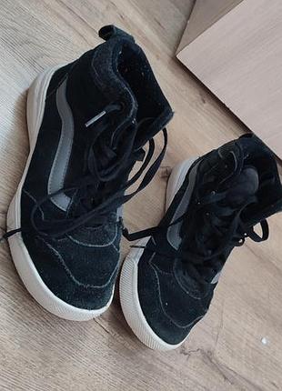 Кеди унісекс vans чорні замшеві