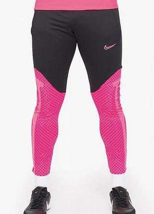 Спортивні штани чоловічі nike чорні з рожевим, розмір l