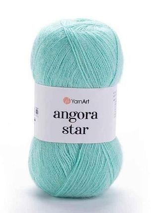 Пряжа angora star мята 80% акрил 20% вовна 500м 100г 5шт/уп 841 тм yarnart
