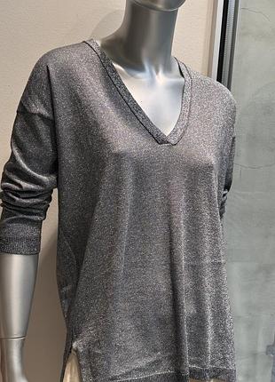 Кофта жіноча з v-вирізом сіра