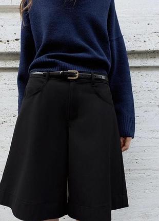 Жіночі довгі класичні шорти бермуди zara розмір l