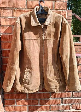 Мужская кожаная замшевая куртка biaggini, размер 54 (xl/xxl)