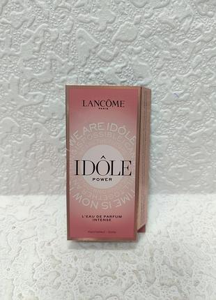 Пробник женской парфюмированной воды lancΩme idΩle power leau de parfum intense объемом 1.2 мл