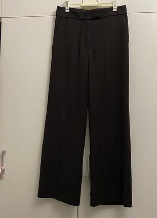 Брюки высокая посадка шоколадные h&amp;m