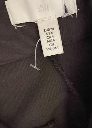 Брюки высокая посадка шоколадные h&amp;m 3