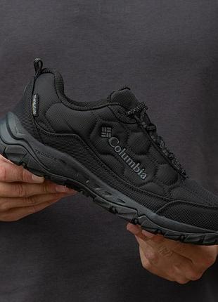 Мужские черные кроссовки columbia fairchamp fleece waterproof ii black х коламбия 41