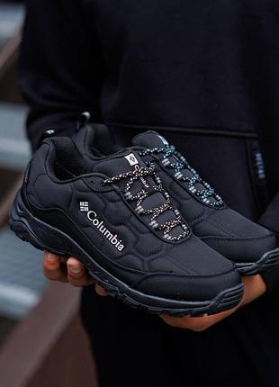 Чоловічі чорні кросівки columbia firecamp fleece gore-tex black х коламбія 46