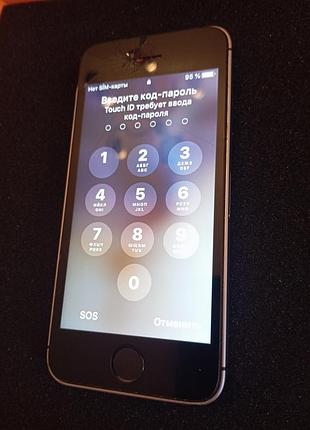 Iphone se 1 gen (1-го поколения) silver / на запчасти или восстановление