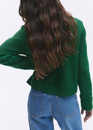 Зелений кардиган h&m 4