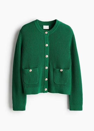 Зелений кардиган h&m 2