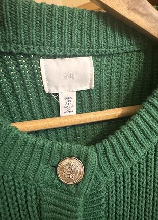 Зелений кардиган h&m 6