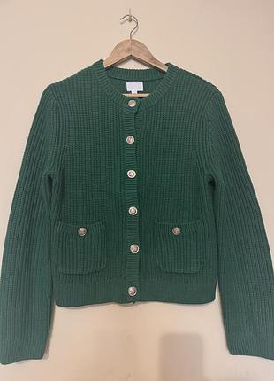 Зелений кардиган h&m 5