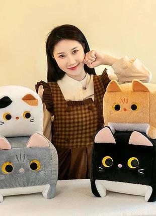 Мягкая плюшевая игрушка мультяшный котокуб 20 см цвета в ассортименте