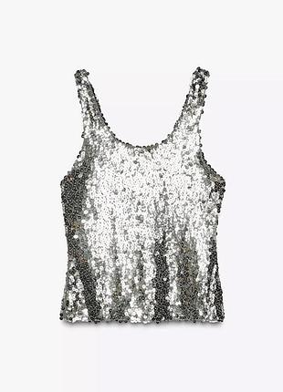 Святковий топ/майка/блуза zara. іспанія. 2