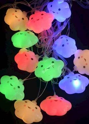 Гірлянда фігурки 12led хмаринка теплий білий 5мперехідник 1698-17 тм китай