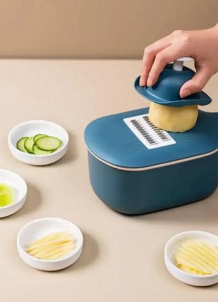 Мультислайсер vegetable cutter slicer багатофункціональна тертка овочерізка шинковка слайсер з контейнером