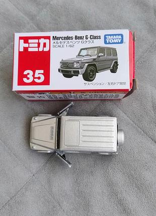 Колекційна машинка takara tomy mercedes-benz g-class №35, масштаб 1/62