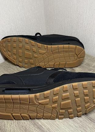 Кроссовки nike air max 1 black 4