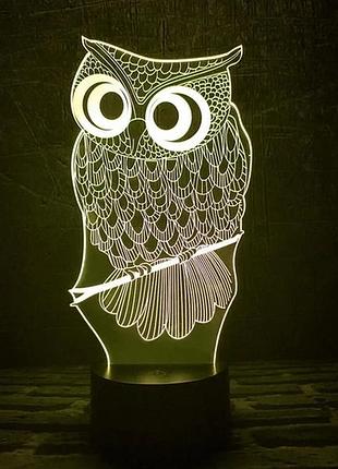 Нічник lamp 3d-12 сова