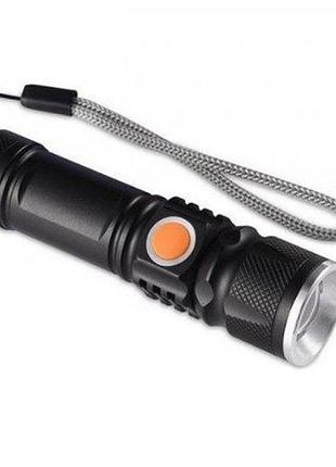Фонарик ручной bailong bl-616-t6 usb зарядка