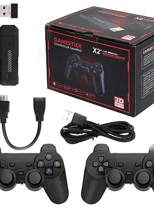 Игровая приставка x2 plus gamestick controller gamepad с двумя беспроводными джойстиками