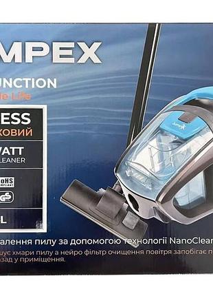 Потужний циклонний пилосос без мішка, з контейнером, підлоговий jumpex-1604