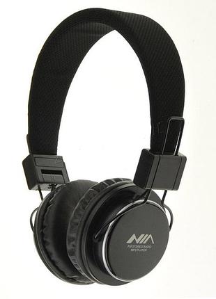 Навушники ня mrh-8809s складаний мікро sd / fm / mp3 плеєр стерео гарнітура
