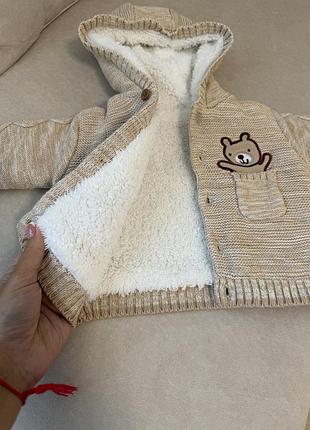 Тепла вʼязана кофтинка 3