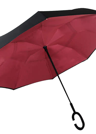 Парасолька зворотного додавання up-brella бордо