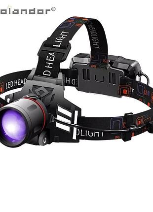 Налобный фонарь bl-t116 tg