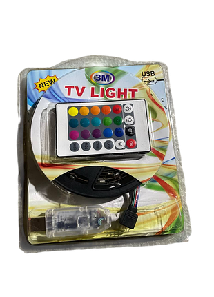 Светодиодная лента для телевизора rgb led 3 метра - с пультом управления