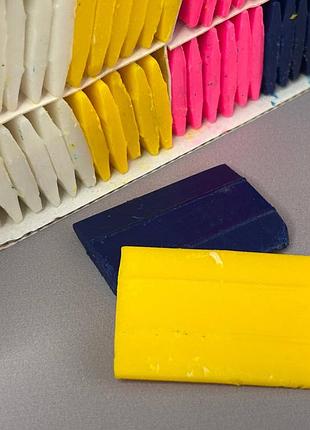 Кравецька крейда-мило panda washable chalks, 50 шт — різнокольорове