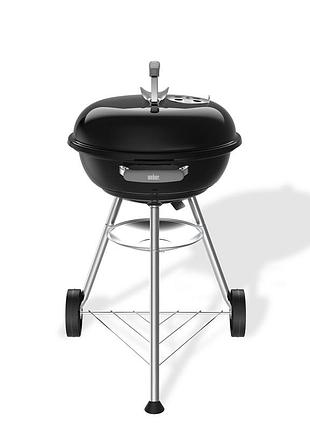 Угольный гриль compact kettle 47 см черный weber 1502054 код: 013547