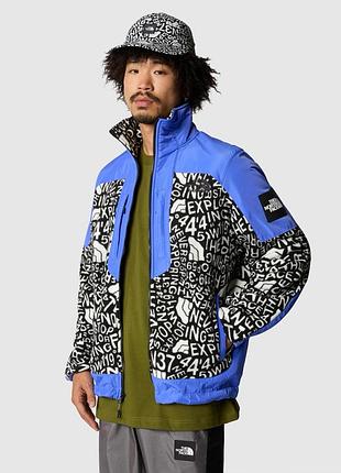 Флисовая куртка the north face fleeski y2k full-zip jacket print унисекс черно-синий xs код: nf0a887hu2o1 black abstract multi