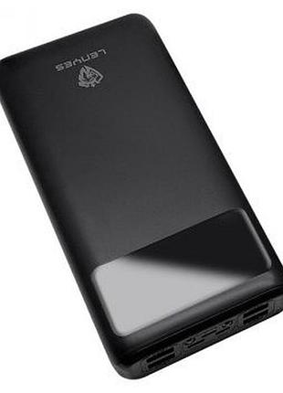 Внешний аккумулятор power bank lenyes px166d 10000 mah 20w (usb+type-c+micro)