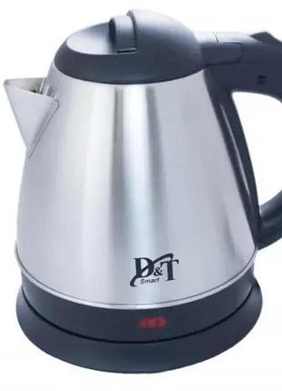 Электрочайник из нержавеющей стали d&t dt-8122 1.2 л 1500w