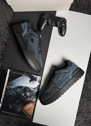 Чоловічі кросівки lacoste t-clip winter gtx navy black
