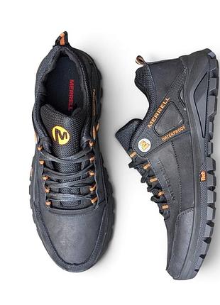 Кросівки чоловічі merrell чорні з натуральної шкіри