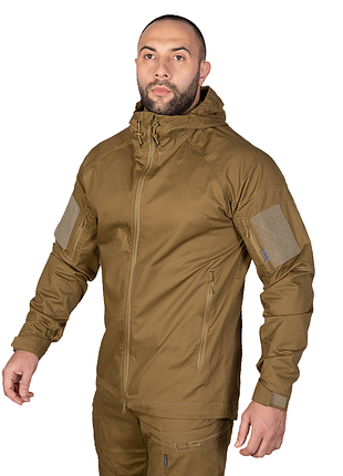 Куртка camotec stalker 3.0 twill тактическая демисезонная для охранных структур с капюшоном и карманами dm-11