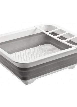 Складная силиконовая сушилка-держатель для посуды filter bowl rack