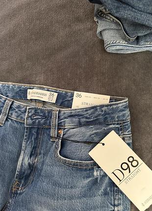 Джинси жіночі stradivarius straight сині 36